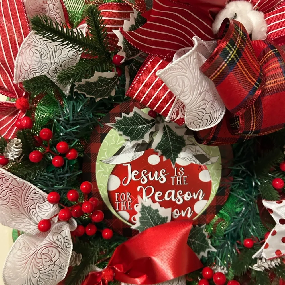 Jesus is the reason for the season wreath